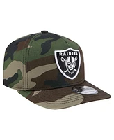 New Era Men's Camo Las Vegas Raiders Woodsy 9FIFTY Snapback Hat