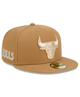 New Era Men's Tan Chicago Bulls 2024/25 City Edition Alternate 59FIFTY Fitted Hat