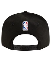 New Era Men's Black Brooklyn Nets Statement Edition Jersey Hook 9FIFTY Snapback Hat