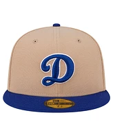 New Era Men's Khaki Los Angeles Dodgers 59FIFTY Fitted Hat