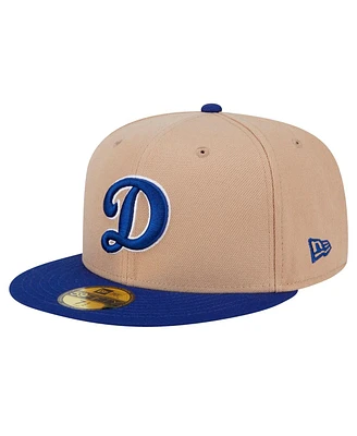 New Era Men's Khaki Los Angeles Dodgers 59FIFTY Fitted Hat