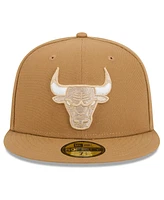 New Era Men's Tan Chicago Bulls 2024/25 City Edition Alternate 59FIFTY Fitted Hat