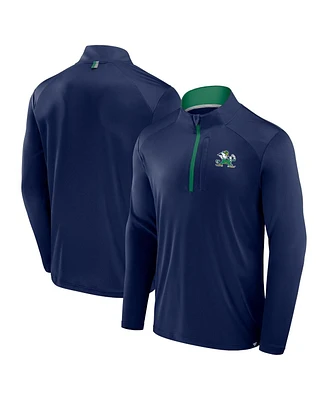 Fanatics Men's Navy Notre Dame Fighting Irish Fundamental Defender Quarter-Zip Jacket