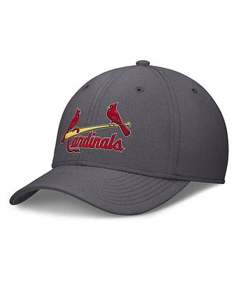 Nike Men's Gray St. Louis Cardinals Swoosh Performance Flex Hat