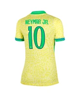 Nike Women's Neymar Jr. Yellow Brazil National Team 2024 Home Stadium Replica Player Jersey