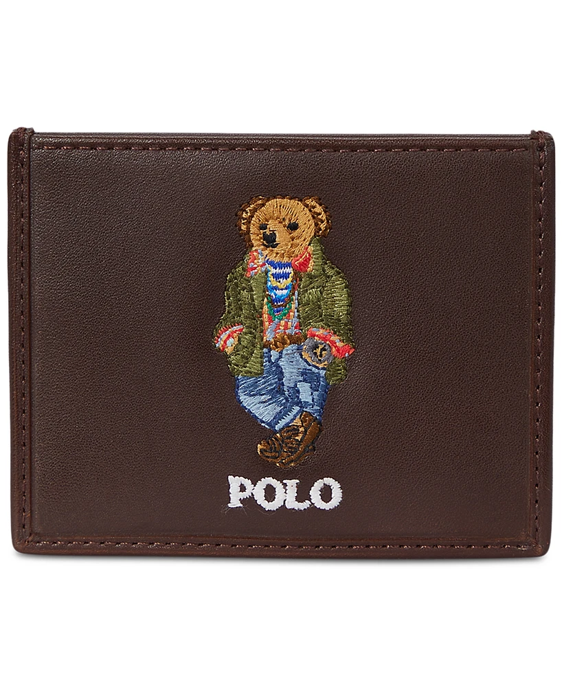 Polo Ralph Lauren Men's Polo Bear Leather Card Case