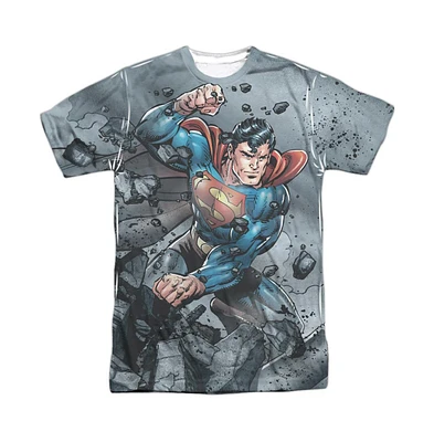 Superman Men's Vs Doomsday Short Sleeve Adult 100% Poly Crew Tee / T-Shirt