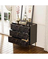 Boyel Living 3 - Drawer Wood Nightstand