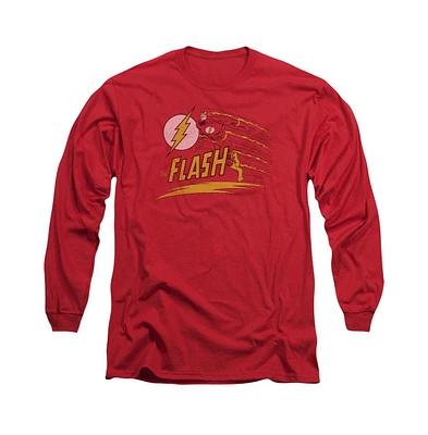 Flash Men's Dc Comics Like Lightning Long Sleeve Adult Tee / T-Shirt