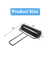 Mecale 36 x 12 Inch Tow Lawn Roller Water Filled Metal Push Roller