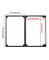Yescom WeChef 40 Pack Menu Covers 8.5"x14" 8 Views Book Style Cafe Restaurant