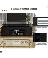 Boyel Living Elegant Multifunctional Tv Stand with Ample Storage and Innovative Design