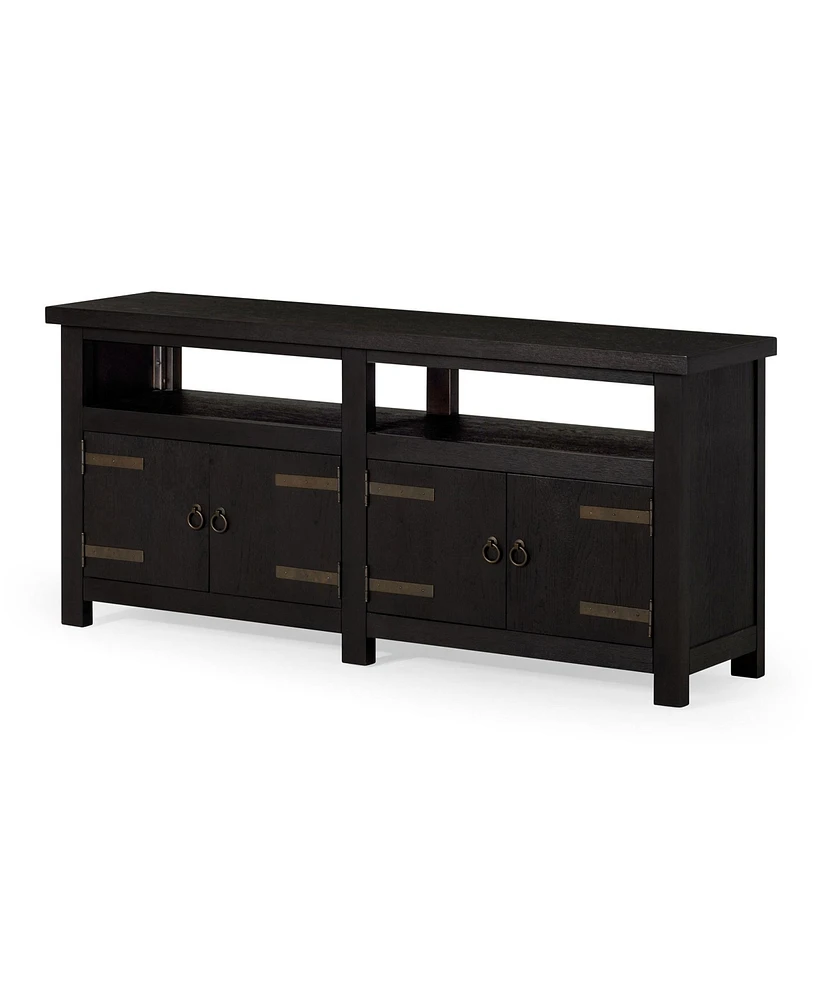 Maven Lane Luca Rustic Wooden Media Unit