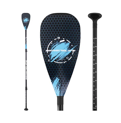 SereneLife Adjustable 3-Piece Sup Paddle with Carry Bag