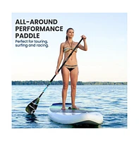 SereneLife Adjustable 3-Piece Sup Paddle with Carry Bag