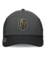 Fanatics Men's Gray/Black Vegas Golden Knights Authentic Pro Rink Flex Hat