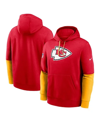 Nike Men's Red Kansas City Chiefs 2024 Sideline Club Pullover Hoodie