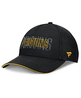 Fanatics Men's Black Pittsburgh Penguins Fundamental Flex Hat