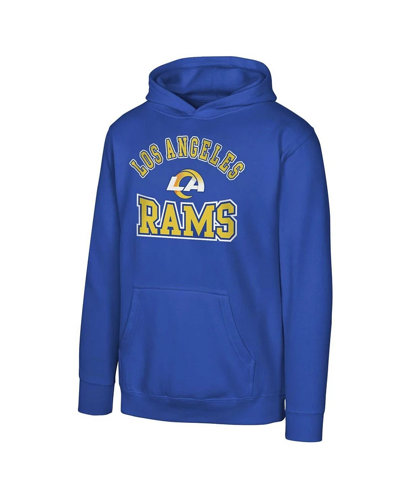 Outerstuff Big Boys and Girls Royal Los Angeles Rams Home Town Pullover Fleece Hoodie