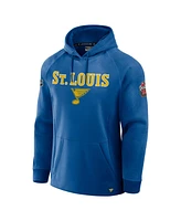 Fanatics Men's Blue St. Louis Blues 2025 Nhl Winter Classic Authentic Pro Fleece Pullover Hoodie