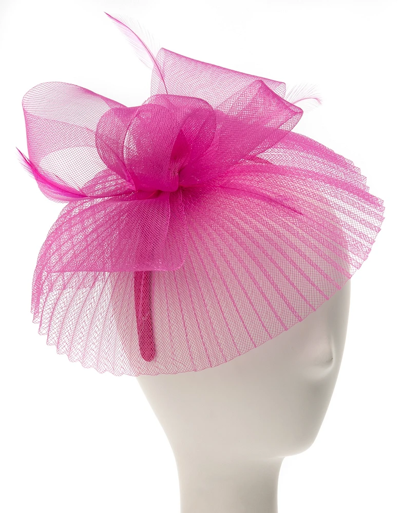 August Hats Pleated Crinoline Fascinator