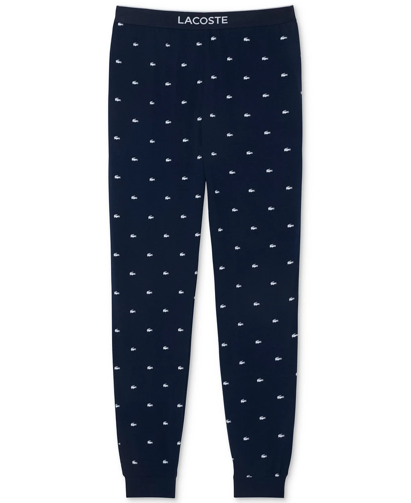 Lacoste Men's Loungewear Crocodile Pajama Pants