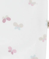 Huggies Baby Girls Cotton Cardigan, Pants & Hat, 3-Piece Set