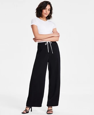 Bar Iii Women's High-Rise Double-Waistband Pants, Exclusively at Macy's