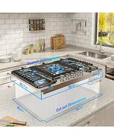 Casainc 36inch Natural Gas 5 Burner Cooktop