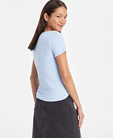 On 34th's Women's Knit Square-Neck Top, Created for Macy's