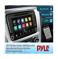 Pyle 2013 Vw Jetta Replacement Stereo Radio, 8'' Hd Display, Gps, Bluetooth