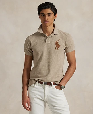 Polo Ralph Lauren Men's Custom Slim Fit Leather-Pony Shirt