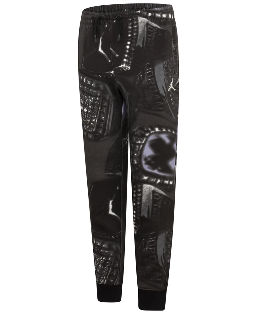 Jordan Big Boys Mvp Fleece Printed Pants