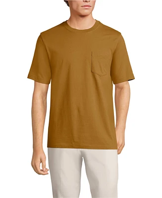 Lands' End Men's Tall Super-t Short Sleeve T-Shirt with Pocket