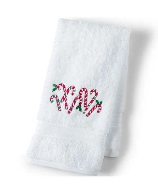 Lands' End Seasonal Cotton Embroidered Hand Towel