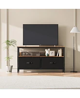 gaomon 50 Inch Tv Stand for Living Room, Dresser Tv Stand for with 2 Drawers