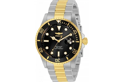 Invicta Men's 33269 Pro Diver Quartz 3 Hand Black Dial Watch