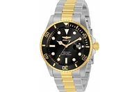 Invicta Men's 33269 Pro Diver Quartz 3 Hand Black Dial Watch