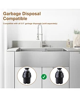 Casainc 33inch L x 19inch W Double Bowl Stainless Steel Undermount Kitchen Sink