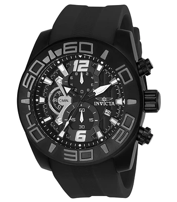 Invicta Men's Pro Diver Quartz Multifunction Black Dial Watch