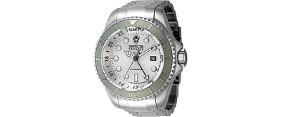 Invicta Men's 45473 Hydromax Quartz 3 Hand Silver Dial Watch