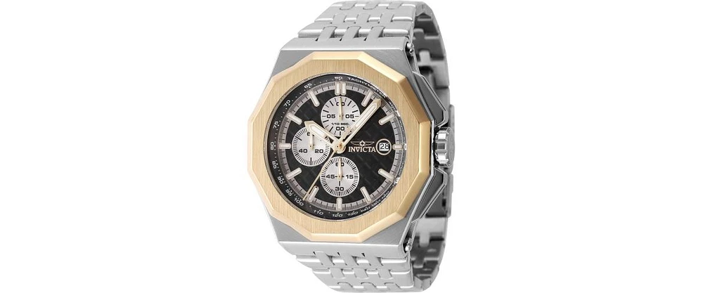 Invicta Men's 47392 Akula Quartz Chronograph Gold, Silver, Black Dial Watch