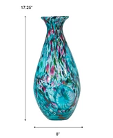 Dale Tiffany 17.25" Leona Art Glass Vase