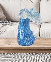 Dale Tiffany 8.5" Laguna Wave Art Glass Sculpture