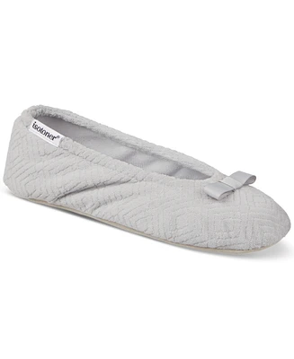 Isotoner Signature Women's Gemma Microterry Ballerina Slippers