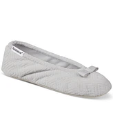 Isotoner Signature Women's Gemma Microterry Ballerina Slippers