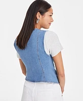 On 34th Women's Denim Vest, Exclusively at Macy's