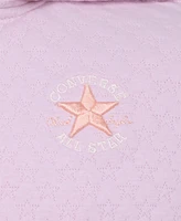 Converse Big Girls Star Pointelle Full-Zip Hoodie