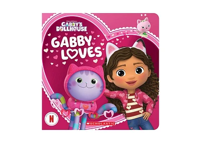 Barnes & Noble Gabby Loves Gabby's Dollhouse Valentine's Day Board Book by Scholastic