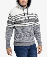 X-Ray Men's Stripe Pattern Hooded Sweater